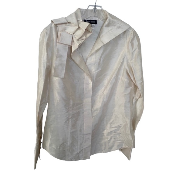 Jovani Button Down Ivory Shirt - Picture 1 of 5
